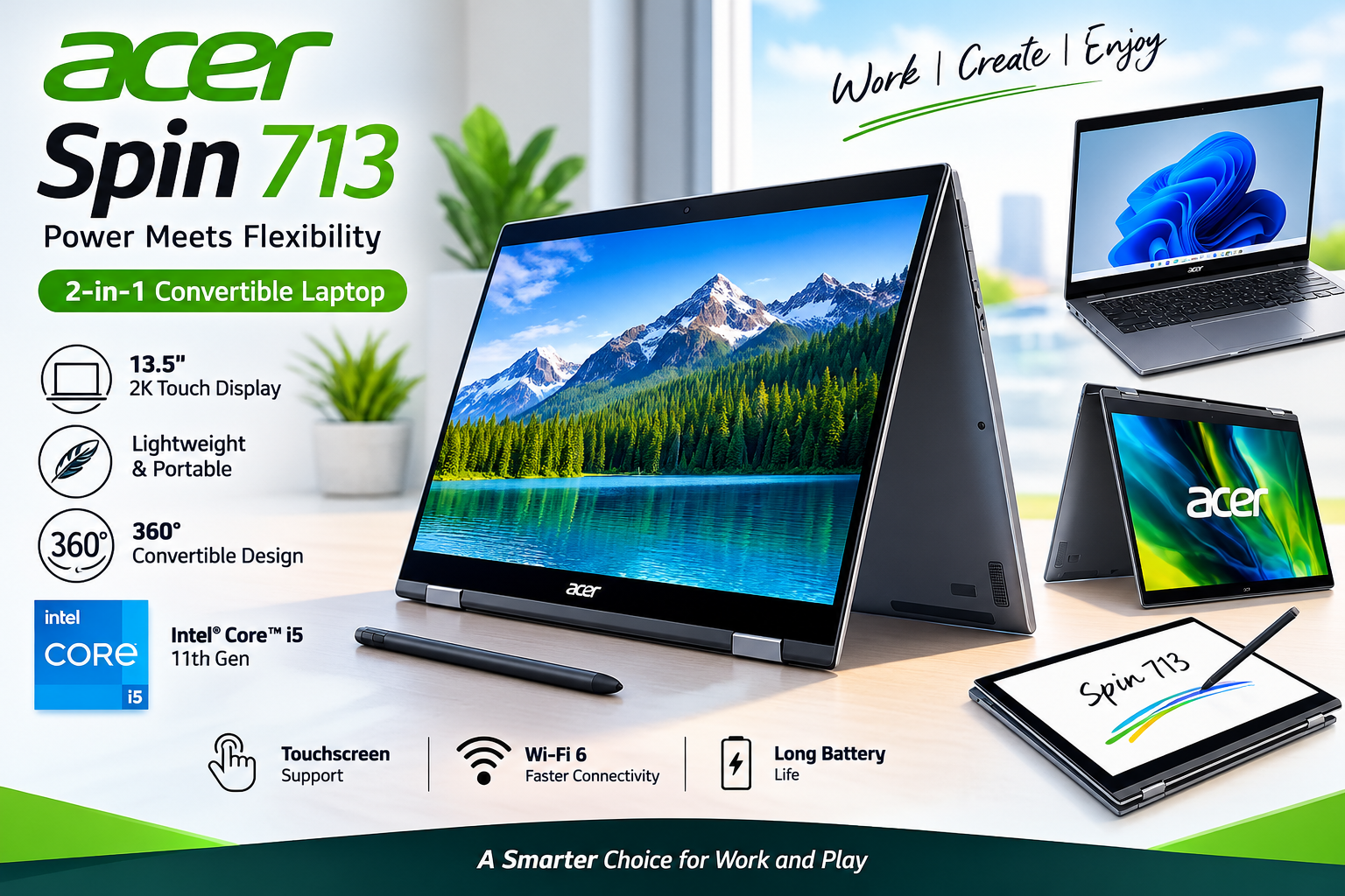 acer spin 713 chromebook.